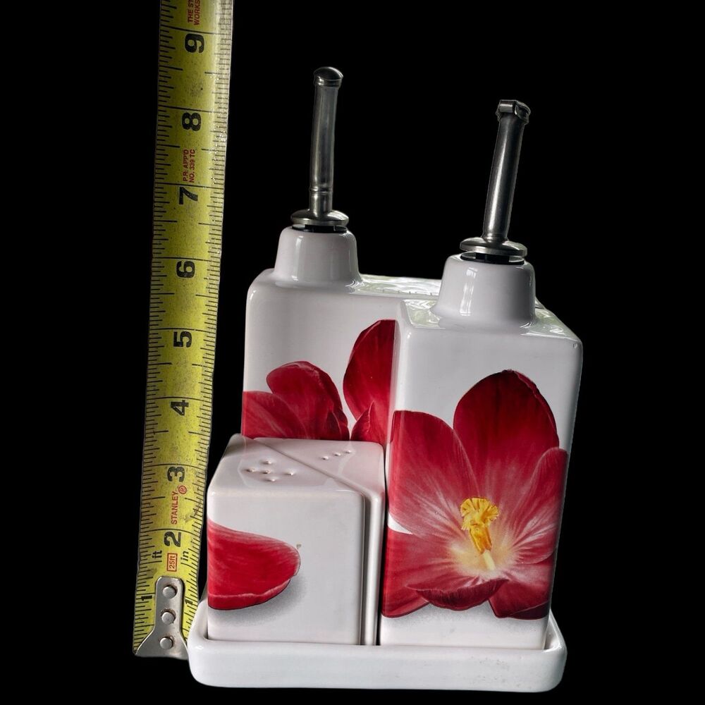 Intrada Italy Oil, Vinegar, Salt & Pepper Set - Picture 8 of 10